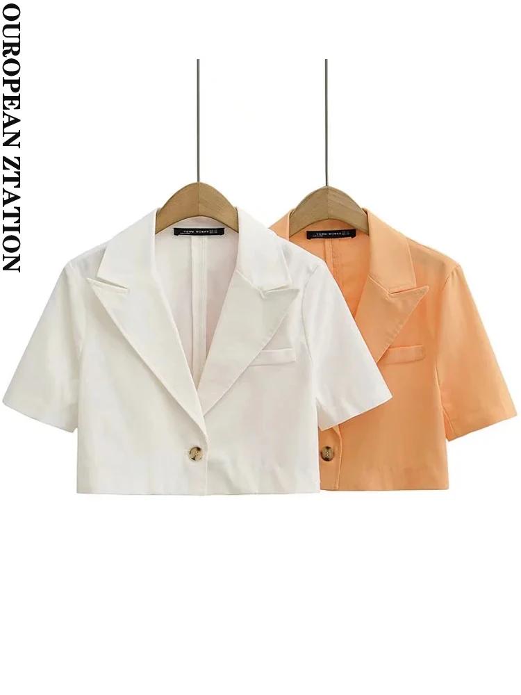 PAILETE Women 2022 fashion front buttoned cropped blazer coat Ƽ ª Ҹ   Į  outerwear chic veste femm